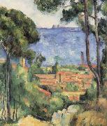 Paul Cezanne Vue sur I Estaque et le chateau d'lf oil painting